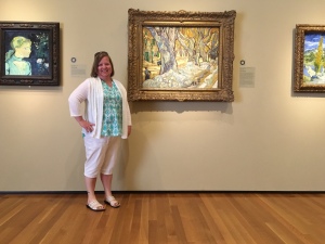 Spent a day at the Cleveland Art Museum. Such a great museum. Standing in front of my favorite...Van Gogh